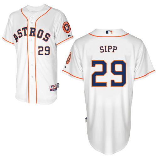 Tony Sipp #29 MLB Jersey-Houston Astros Men's Authentic Home White Cool Base Baseball Jersey
